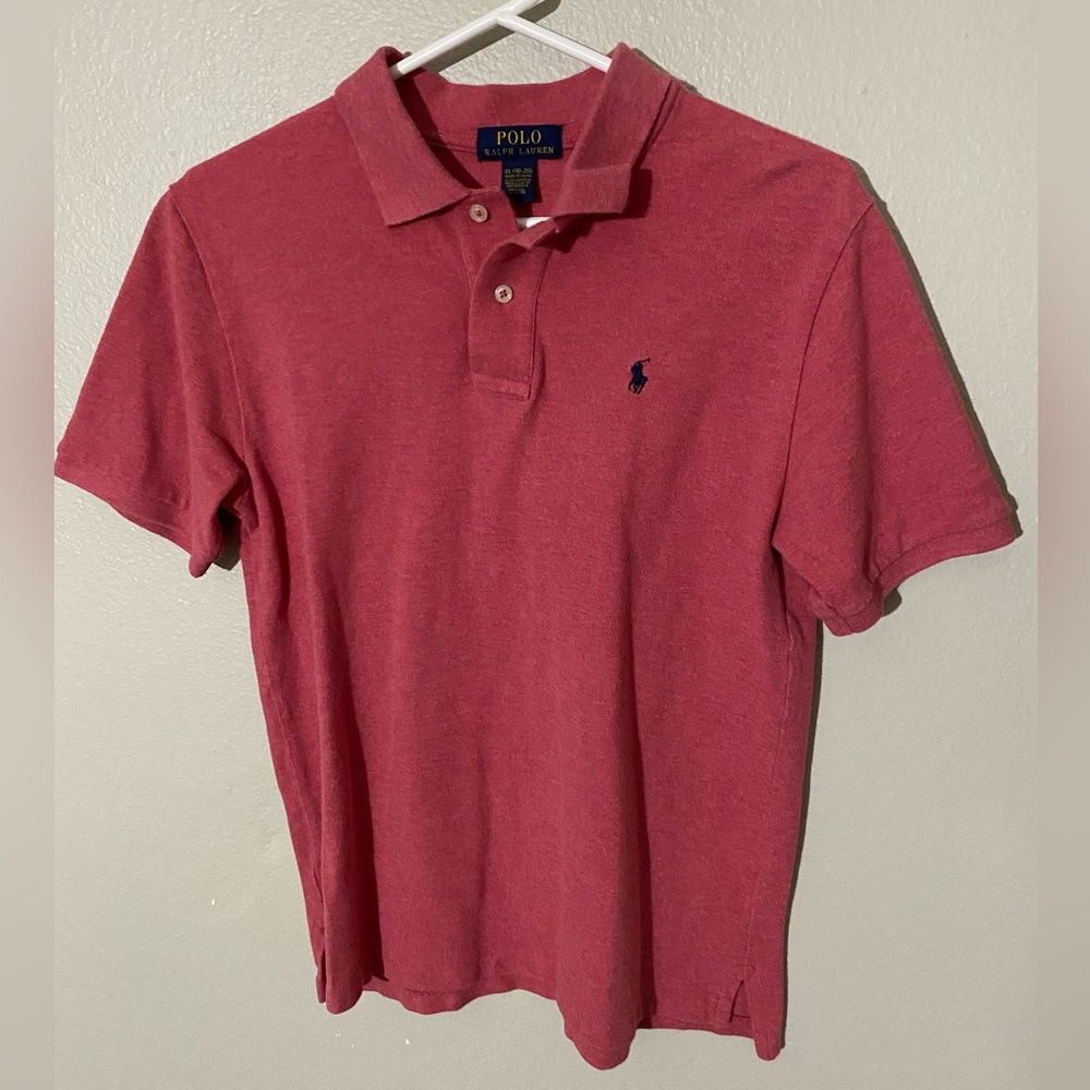 Polo by Ralph Lauren Men's Pink Polo Shirt